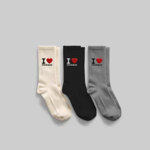 Wear Monicacos 3 Pack "I Love Monicacos" Socks