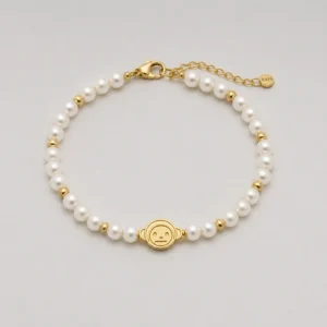 Pulsera Perlas Gold